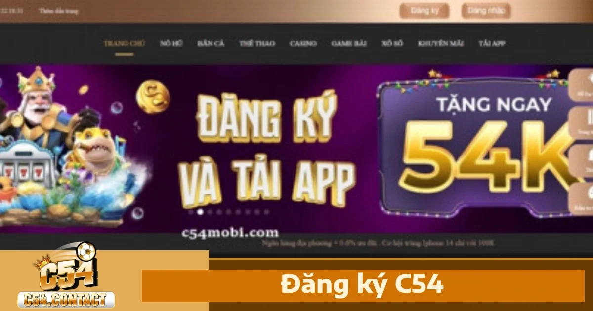 Hướng dẫn đăng ký C54 chỉ trong vài phút