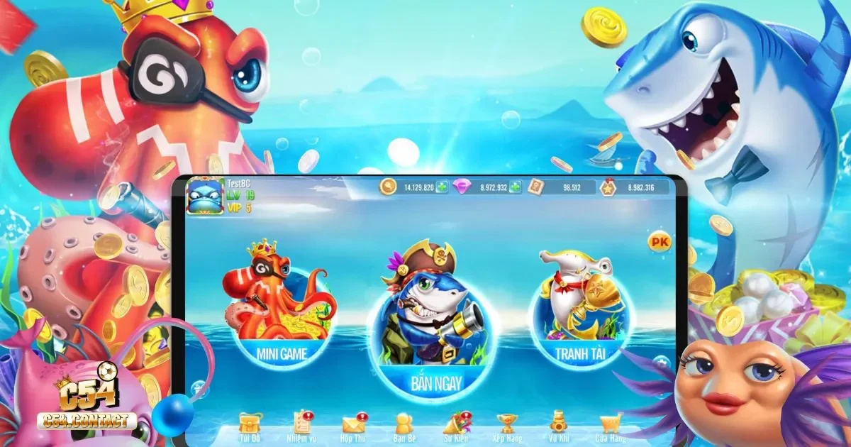 Bắn Cá Đổi Thưởng 69 C54 – Cách Nhận Thưởng Lớn 3 Bắn Cá Đổi Thưởng 69 C54: Hệ thống tiền thưởng & cách đổi thưởng nhanh chóng